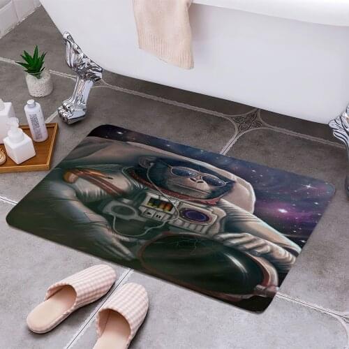 Space Farer 3D Print Doormats Rectangle Non-Slip DoorMat Bedroom Kitchen Entrance Print Door rugs Dropshipping