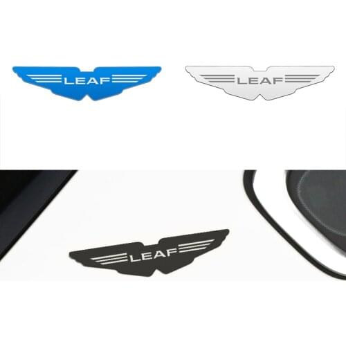 New style Creative 3D Metal Car Sticker stainless steel for Nissan Leaf 2007-2017 emblem decoration decals Car styling