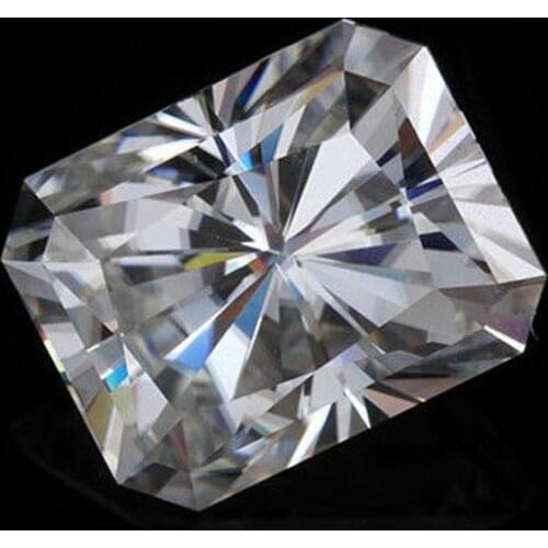 Wholesale Size 4x6~10x14mm White D Color VVS1 GH IJ color moissanites Radiant cut shape Loose stone With Certificate