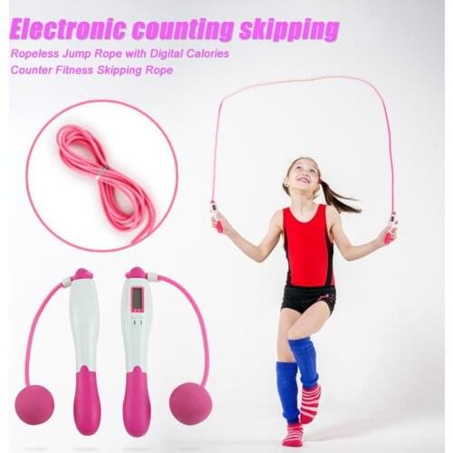 Adjustable Comfortable PVC Handle Skipping Wire Smart Digital Counter Skip Rope Exercise Workout Fitness Training Jump Rope