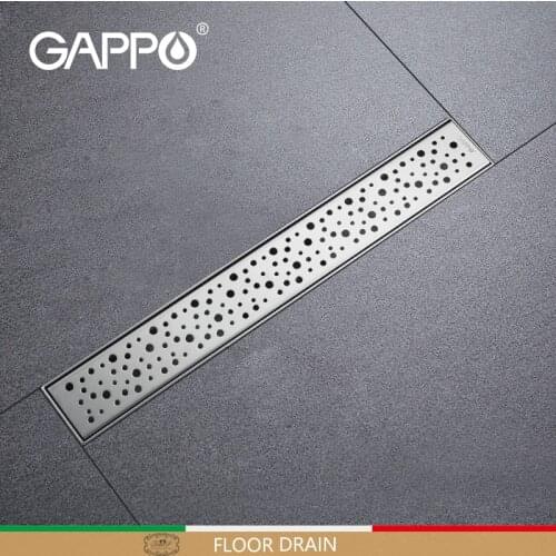 GAPPO Floor Drains stainless steel Long strainer Deodorant bathroom floor drain Bathroom Drainer Strainer