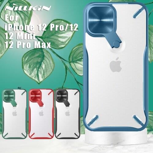 NILLKIN Cyclops Camera Protection for Apple iPhone 12 Pro Max Case Back cover Metal stand Cases for iPhone 12 Pro Mini