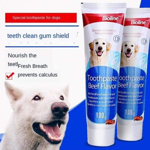 Pet toothpaste dog toothpaste toothpaste toothstone mint-flavored oral cleaning care toothpaste for dogs