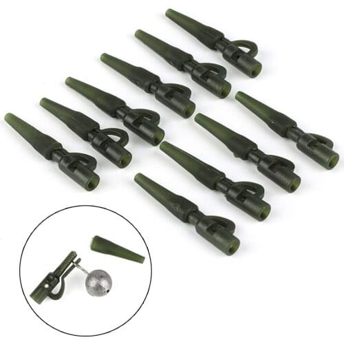 10Fishing Carp Terminal Tackle Safety Lead Clips With Pins Tail Rubber Tubes Carp Fish Tackle Tools With Pins
