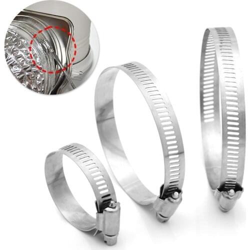 15pcs Hose Clips 13-19mm 14-27mm 27-51mm Adjustable Stainless Steel Pipe Clamps for Plumbing Automotive Mechanical Application