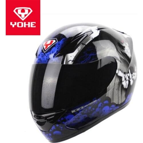 2018 Winter New ECE Certification YOHE SPEED Motorcycle Helmets YH991 Full Face Motorbike Helmet Made of ABS and PC Lens visor