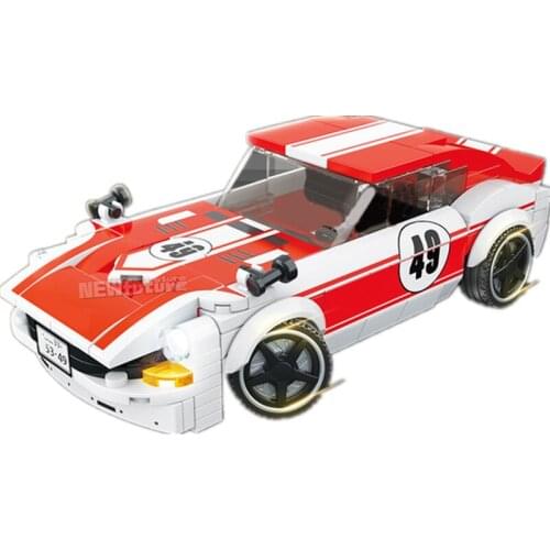 2021 NEW Speed Champion Serise Fair-Lady 240ZG Vintage Famous Supercar Race Car Sports Building Blocks Bricks Kits Model