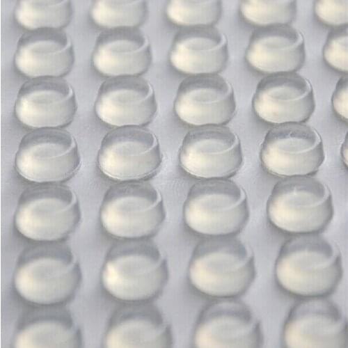 810 PCS 10mm x 3mm clear anti slip silicone rubber plastic bumper damper shock absorber 3M self-adhesive silicone feet pads