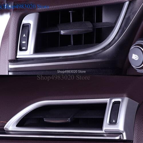 ABS chrome Car cover frame trim front air conditioning Outlet Vent 2pcs For lexus es es200 es250 es300h es350 2019 accessories