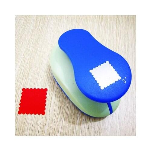 Free shipping 3 inch (about 5.2cm) wave square flower paper punches for scrapbook eva punch for DIY handmade Scrapbook punchers