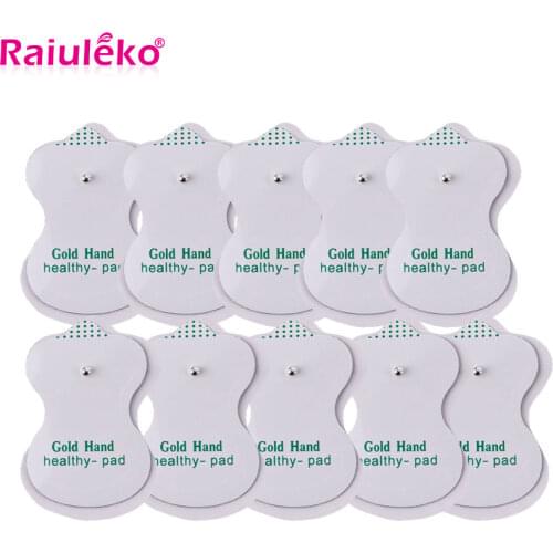 10pcs/lot good Tens Pulse Physical Therapy Electrode Pads for Tens Acupuncture Digital Body Massager Machine terapia massageador