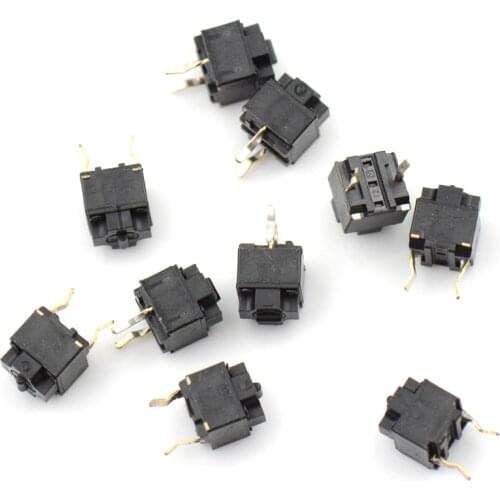 10pcs/lot Original Mouse Square Micro Switch Button EVQP0E07K Micro Switch Microsoft Black Spots Hot Sale