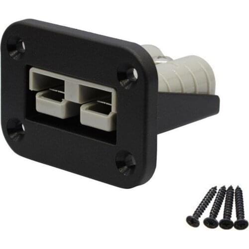 Flush Mount 50 Amp Anderson Plug Mounting Bracket Panel Cover for Caravan Camper Boat Truck Automobile Electric Forklift