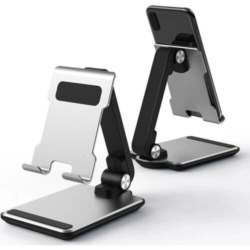 Mobile Phone Stand Aluminum Alloy Table Holder for Cellphone and Tablet Portable Storage Bracket for IPhone Xiaomi Huawei