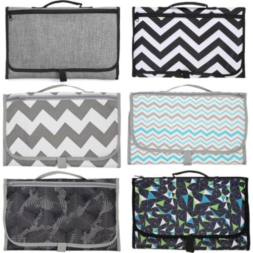 New 3 In 1 Waterproof Changing Pad Diaper Travel Multifunction Portable Baby Diaper Cover Mat Hand Folding Diaper Bag Nappy Bag