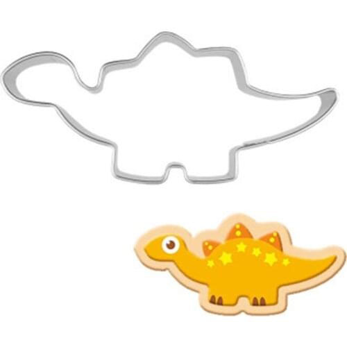 New Stegosaurus Cookie Cutter Stainless Steel Fondant Cutter Cake Baking Dinosaur Cookie Mold Biscuit Mould Cookie Cookie Stamp