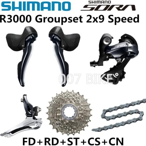 SHIMANO R3000 Groupset SORA R3000 Derailleurs ROAD Bicycle 50-34T 170mm 32T Front Derailleur REAR DERAILLEUR Shifter LEVER 3500