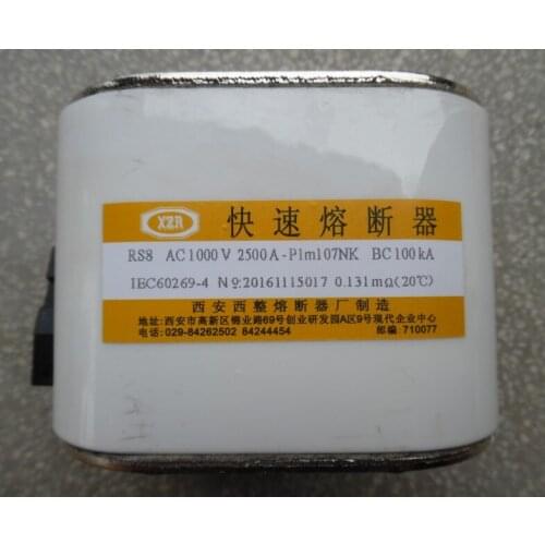 Fuses: RS8 AC1000V 2500A P1m107NK BC100KA / RS8 AC1000V 2200A P1m107NK / RS8 AC800V 2500A P4m106NK aR