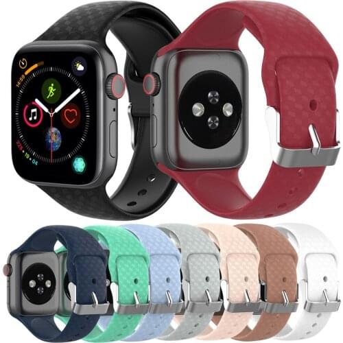 Essidi Custom Design Silicone Band For Apple Watch Series 6 5 4 3 2 1 SE Soft Bracelet Wrist Strap Correa For 44 42 40 38mm