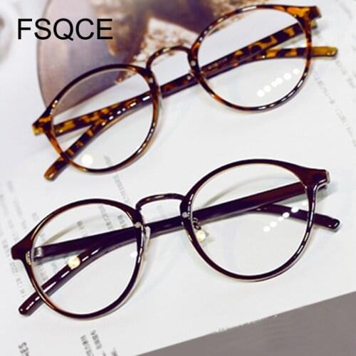 Computer Glasses eyeglasses frame women 2019 Spectacle Frames Optical Frames Clear Eyeware Women Round Clear Lens Fake Glasses