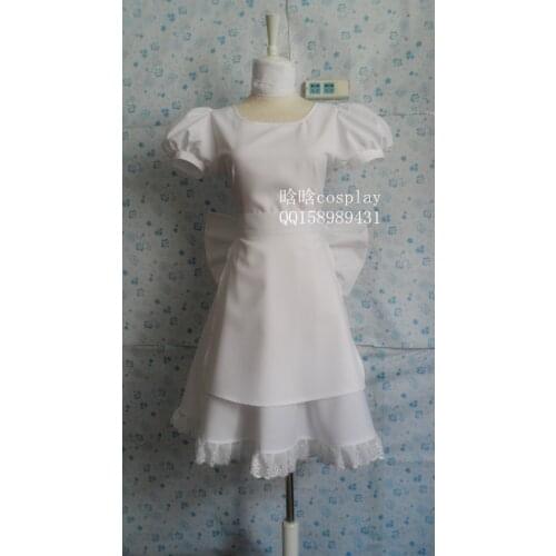 Alice: Madness Returns Cosplay Costume white dress for women party 11