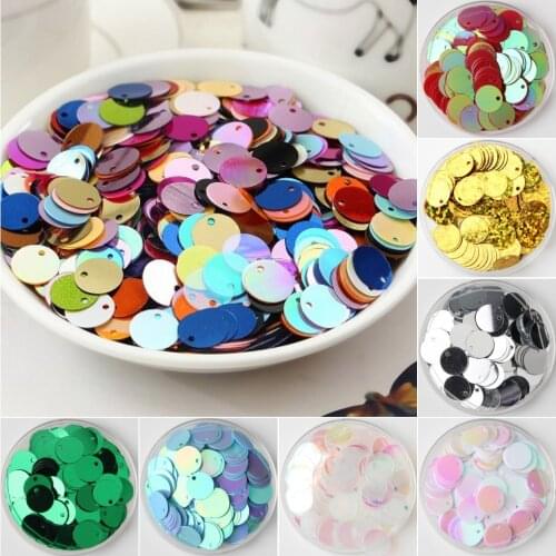 10/15/20/25/30mm Flat Round Loose Sequins Paillettes Sewing Craft DIY Accessories for Wedding Garment Lentejuelas Para Coser 20g