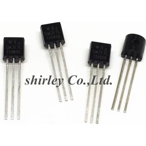 10PCS LM317 LM317L 1.2V to 37V 100mA 0.1A TO-92 Package TO-92 WS LM317LZ Voltage Regulators/Stabilizers