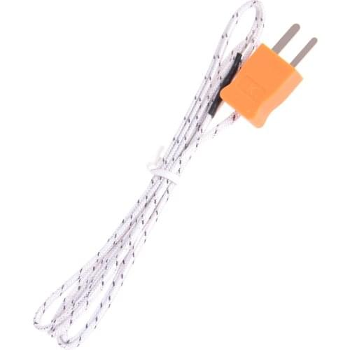 100Cm Type K Glasvezel Test Lengte 1M Draad Temperatuur Thermokoppel Sonde Tester Lijn Hoge Kwaliteit