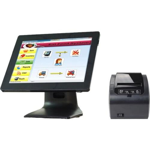 15 inch pos touch all in one pc pos touch screen cash register with receipt thermal printer cheap pos terminal