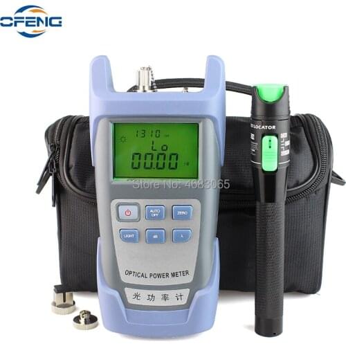 2 In1 FTTH Fiber Optic Tool Optical power meter tester red light source set 20MW Visual Fault Locator red light pen 10-20 km