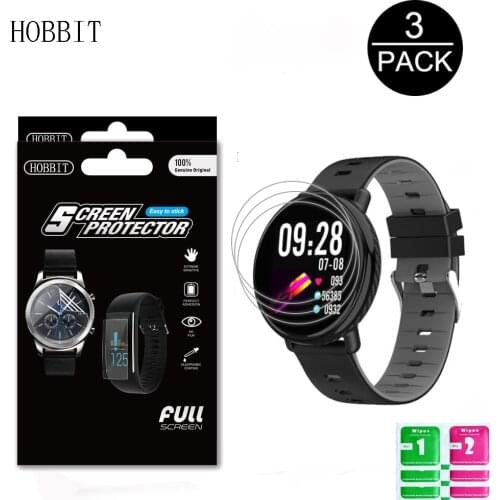 3Pcs Soft TPU Hydrogel Clear Film For SENBONO I9 Smartwatch Screen Protector Anti-Scratch Water-proof Protective Film Not Glass