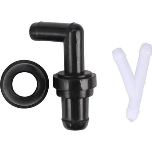 90 Degree PCV Valve and Grommet Kit for Honda / Toyota with 50Pcs Car Garden Home Y Piece Tube Pipe Hose Connector