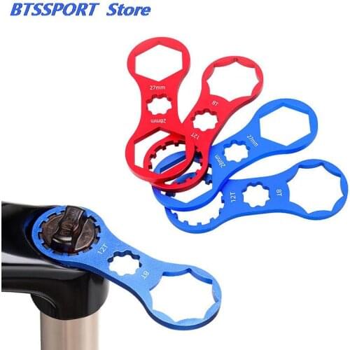 Aluminum Bicycle Front Fork Repair Tool For SR Suntour XCR/XCT/XCM/RST MTB Bike Front Fork Cap Wrench Disassembly Tools Hot Sale