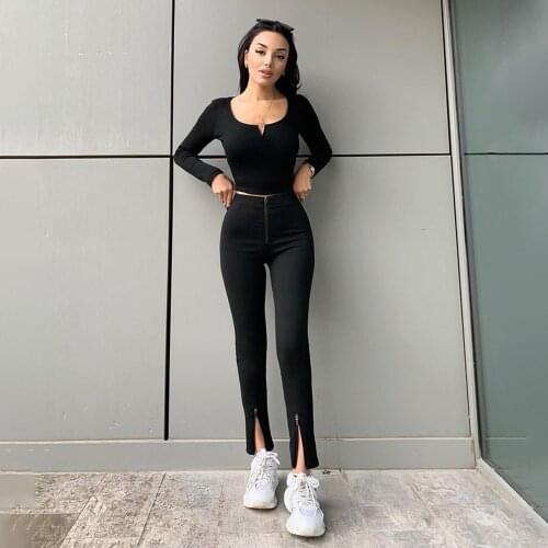 APRIL MODA Women's Flared Trousers