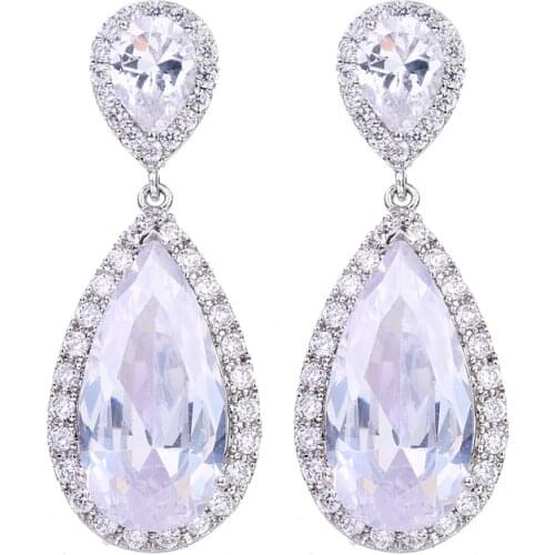 Bettyue Brand Fashion Luxury Wholesale AAA Cubic Multicolor Zircon Jewelry Earrings For Woman Gothic Style Wedding Party Gifts