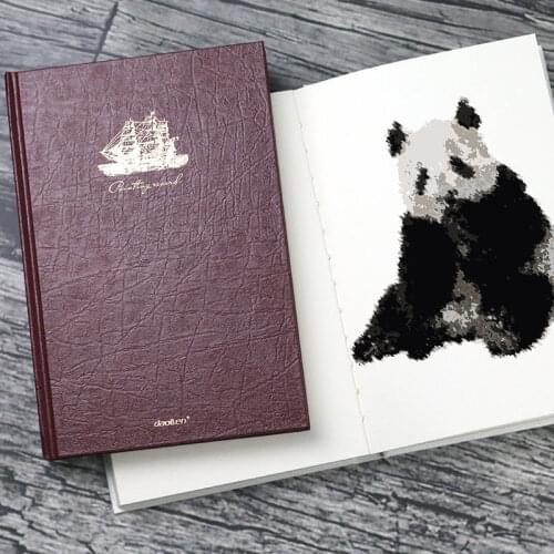 Retro Hard Copy Sketchbook Student Creative Painting Drawing Sketchbook Simple Blank Diary Notebook Notebook