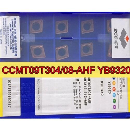 CCMT09T304 CCMT09T308 AHF YB9320 100% original Zcc.ct Carbide insert Processing: stainless steel