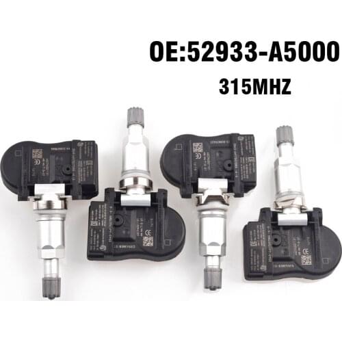 4 PCS Car Tire Pressure Monitor Sensor TPMS 315MHZ for Hyundai Elantra 2010-2018 for Kia Cadenza Optima Sorento Soul Forte