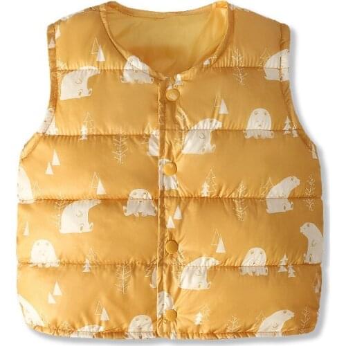 Kids Vest for Boys Solid V-neck Soft Warm Cotton Vest Girl Sleeveless Children Winter Waistcoat Girl Vest Toddler Boy Vest