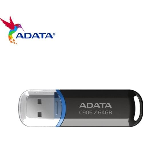 ADATA USB 2.0 Flash Drive C906 Memory Stick 8GB 16GB 32GB 64GB USB Storage Disk White Black Mini Portable U Stick For Computer