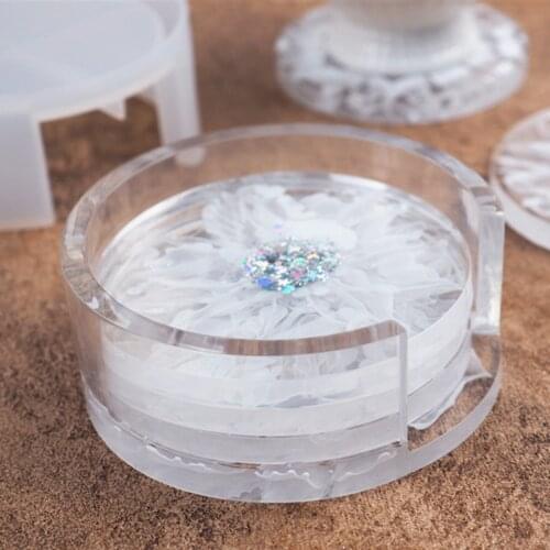 Resin Mold Coaster And Storage Holder Silicone Casting Molds Resin Mold Coaster And Storage Holder Silicone Casting Mold Tool