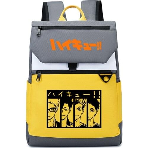 Haikyuu Karasuno VBC Anime Backpack Volleyball Cartoon School Bags Young Boys Girls Students Daypacks Travel Shoulder Bag