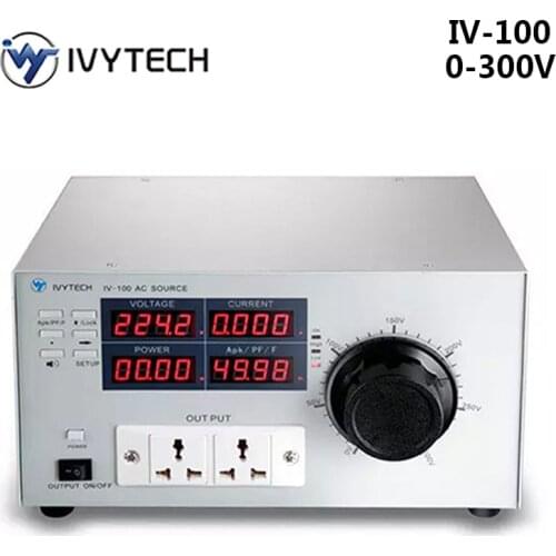 IVYTECH Adjustable AC Power Supply Upper and Lower Limit Alarm Power0-300V 1000VA Variable Frequency Power Supply Bench Storage