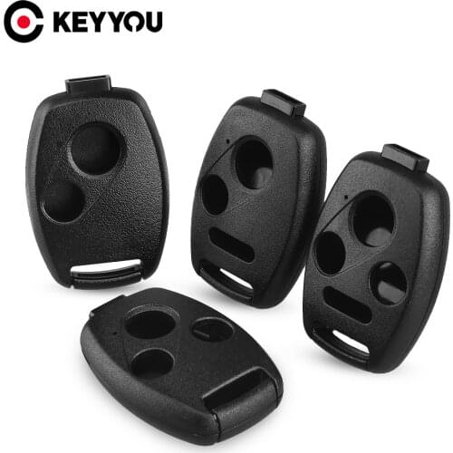 KEYYOU 10pcs For HONDA Accord CRV Pilot Civic 2003 2007 2008 2009 2010 2011 2012 2013 Car Fob Remote Key Case Shell With LOGO