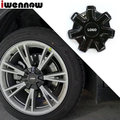 4PCS 2021 Seve Claw Wheel Center Caps Hub Cover for Tesla Model Y Lug Nut Hubcaps Car Accessories Decoration Modification ABS