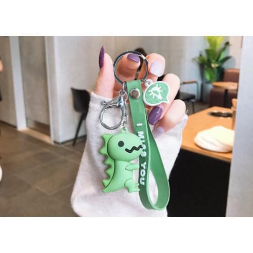 Creative cartoon baby dinosaur keychain pendant Car keys ornament Fashionable keychain doll