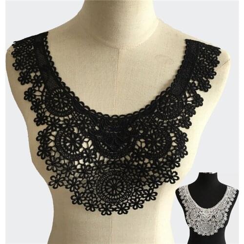 Lace fabric Embroidered applications Sewing Laces collar Polyester DIY Craft materials Evening party dress Accessories Supplies