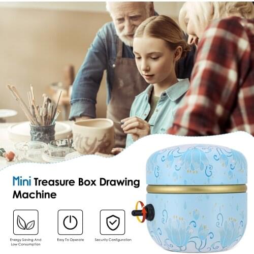 Mini Electric Pottery Wheel Ceramic Machine 2000RPM Adjustable Speed Pottery Wheel With Tray for Kids Adults DIY Art Clay Tools