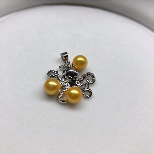 Octopus Fashion Pendant Mounts Findings Settings Jewelry Parts Fittings Accessories for Pearls, Corals, Jade Beads, Stones