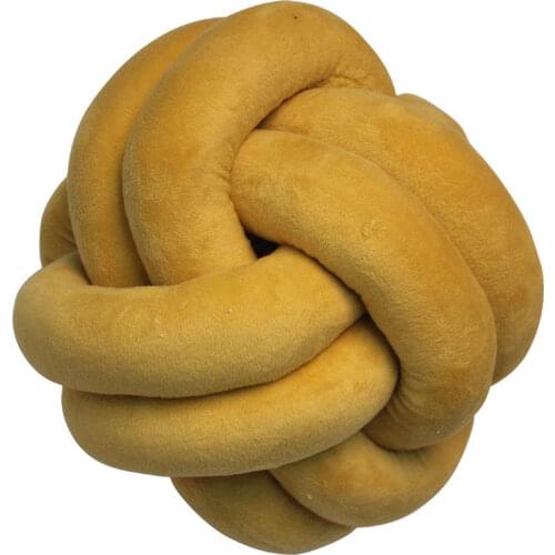 Home Sofa Bed Decoration Dolls Toys For Kids 18cm/30cm/25cm Knotted Plush Ball Design Round Throw Pillow Waist Back Cushions